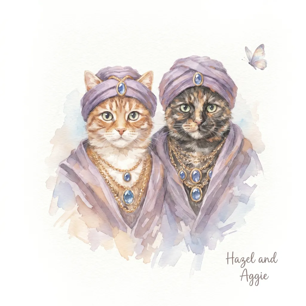 Portrait of Aggie and Hazel