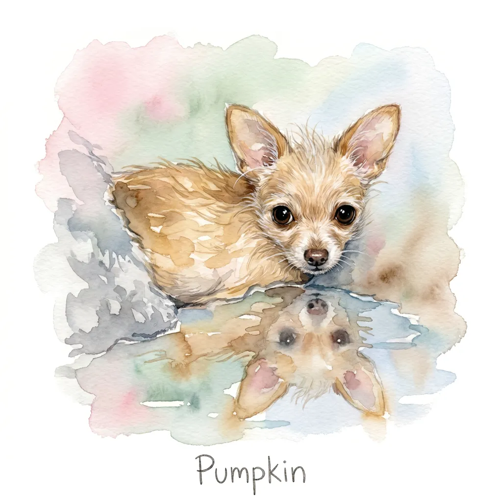 Pumpkin's Gentle Reflection