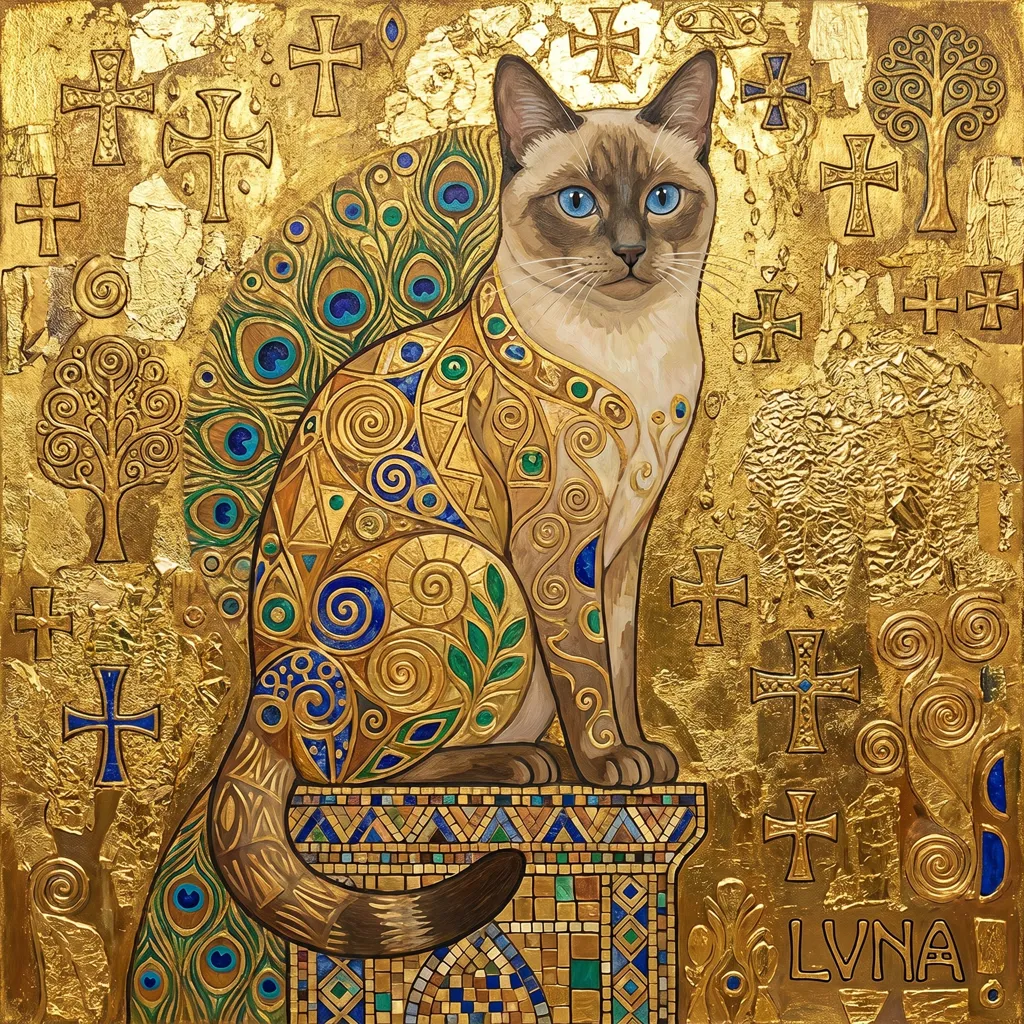 Portrait of Luna, Gilded