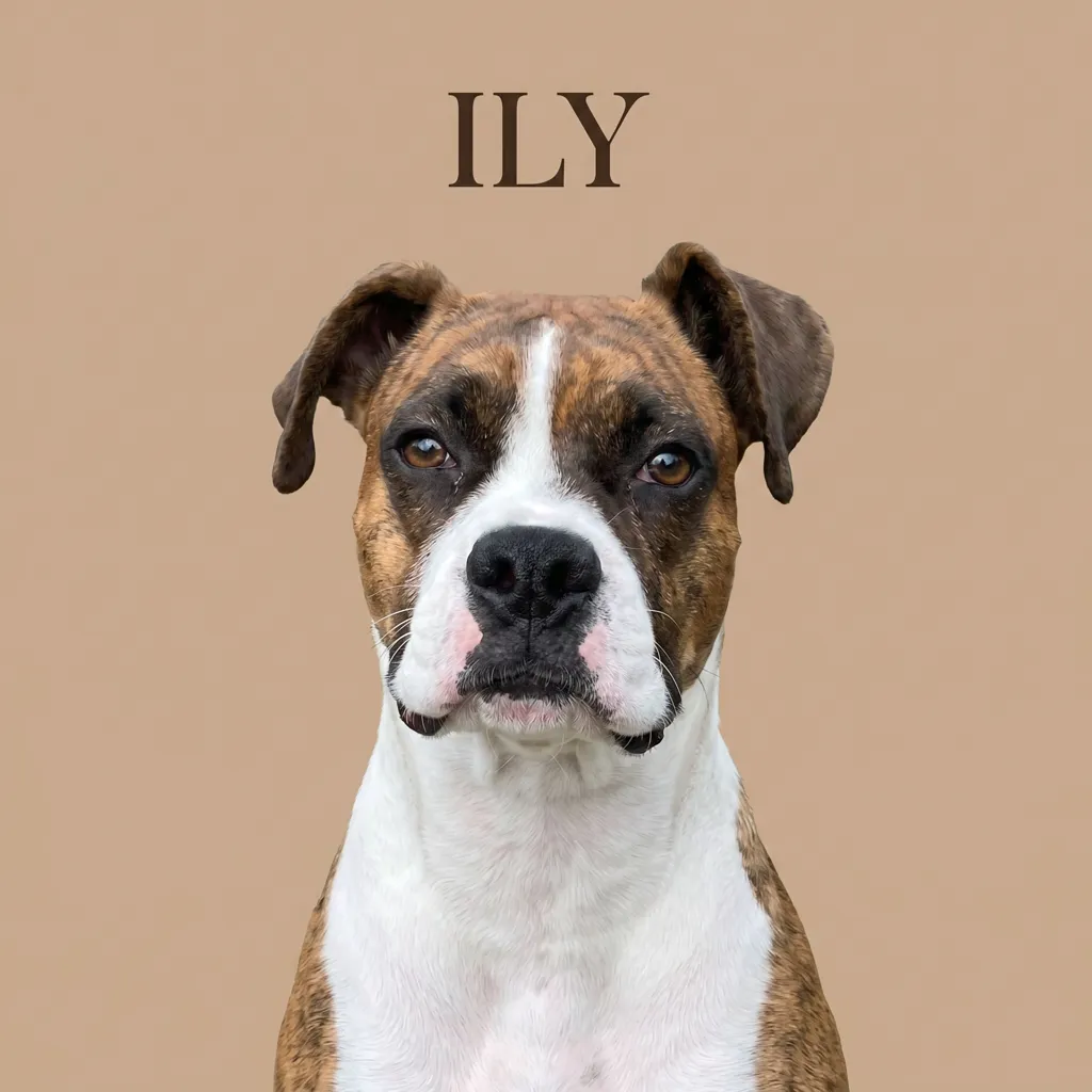 Portrait of Ily in Brindle