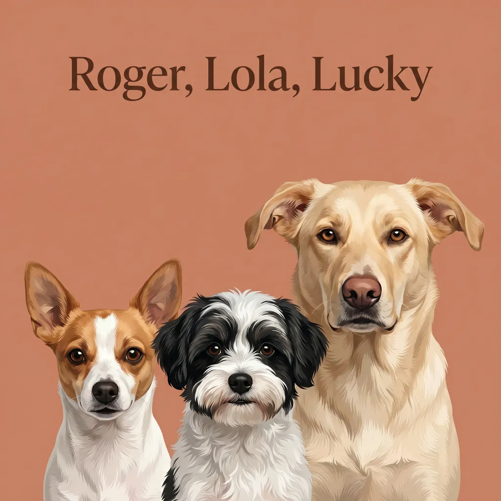 Portrait of the Lucky Trio