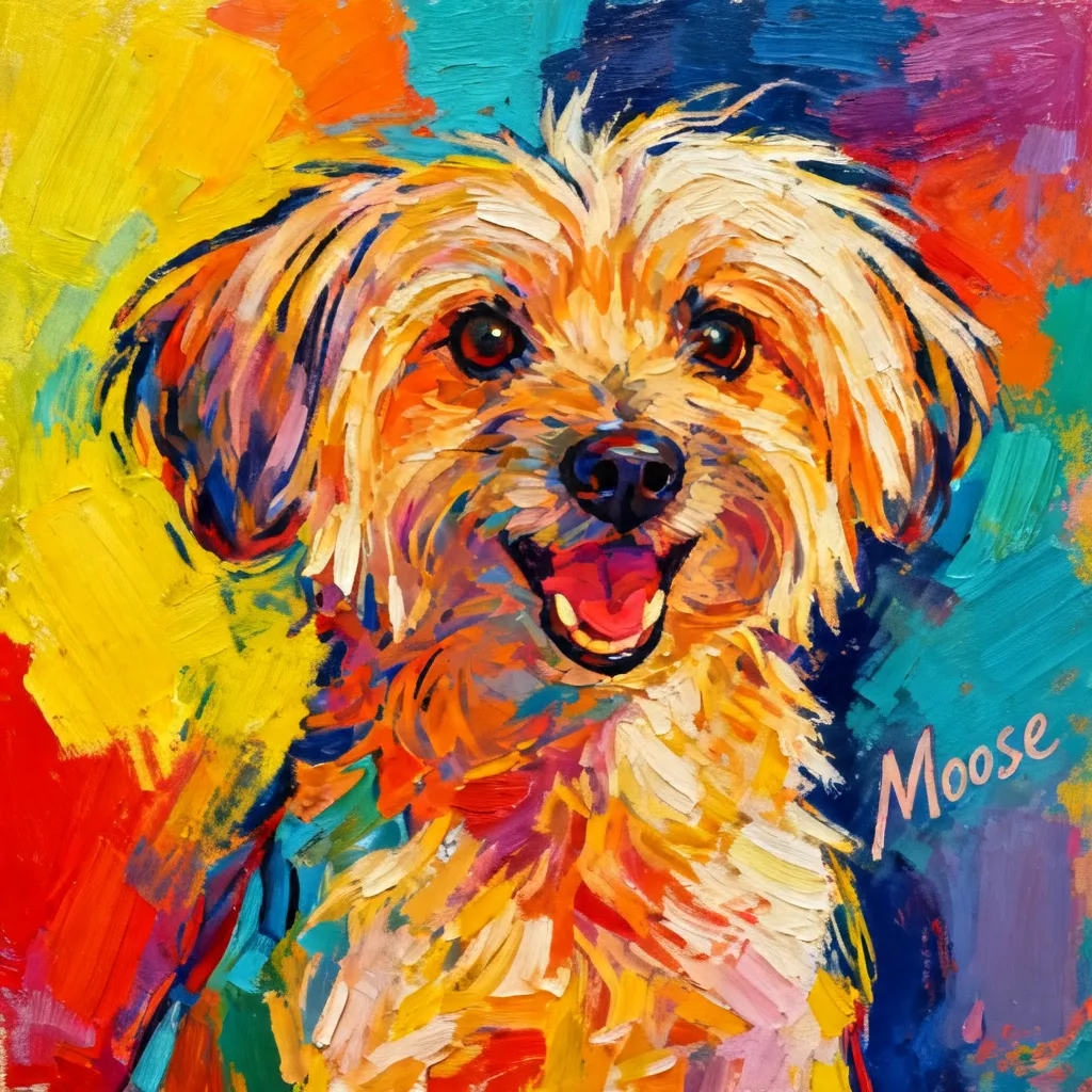 Moose, Portrait of Joy