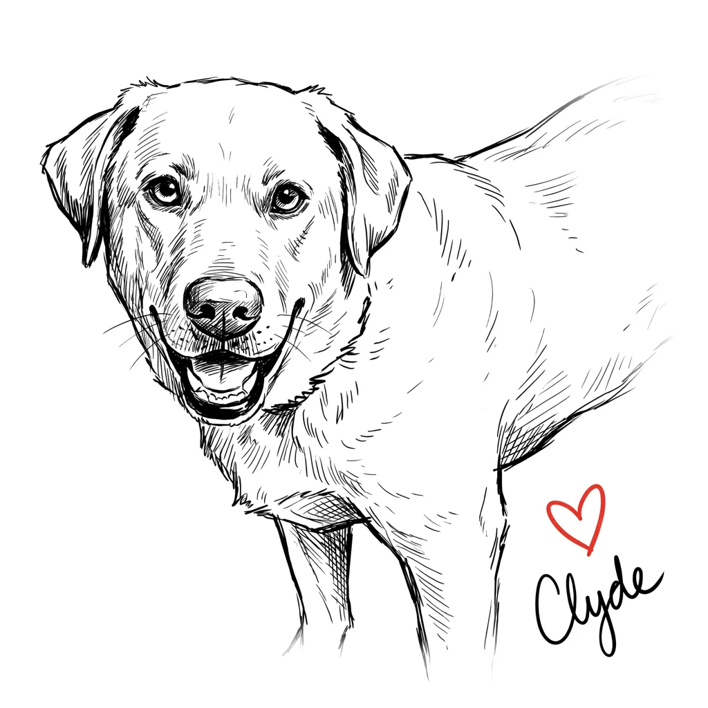 Clyde's Gentle Gaze