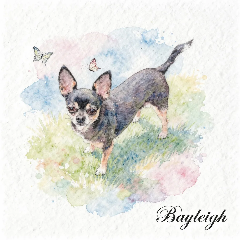 Portrait of Bayleigh with Butterflies