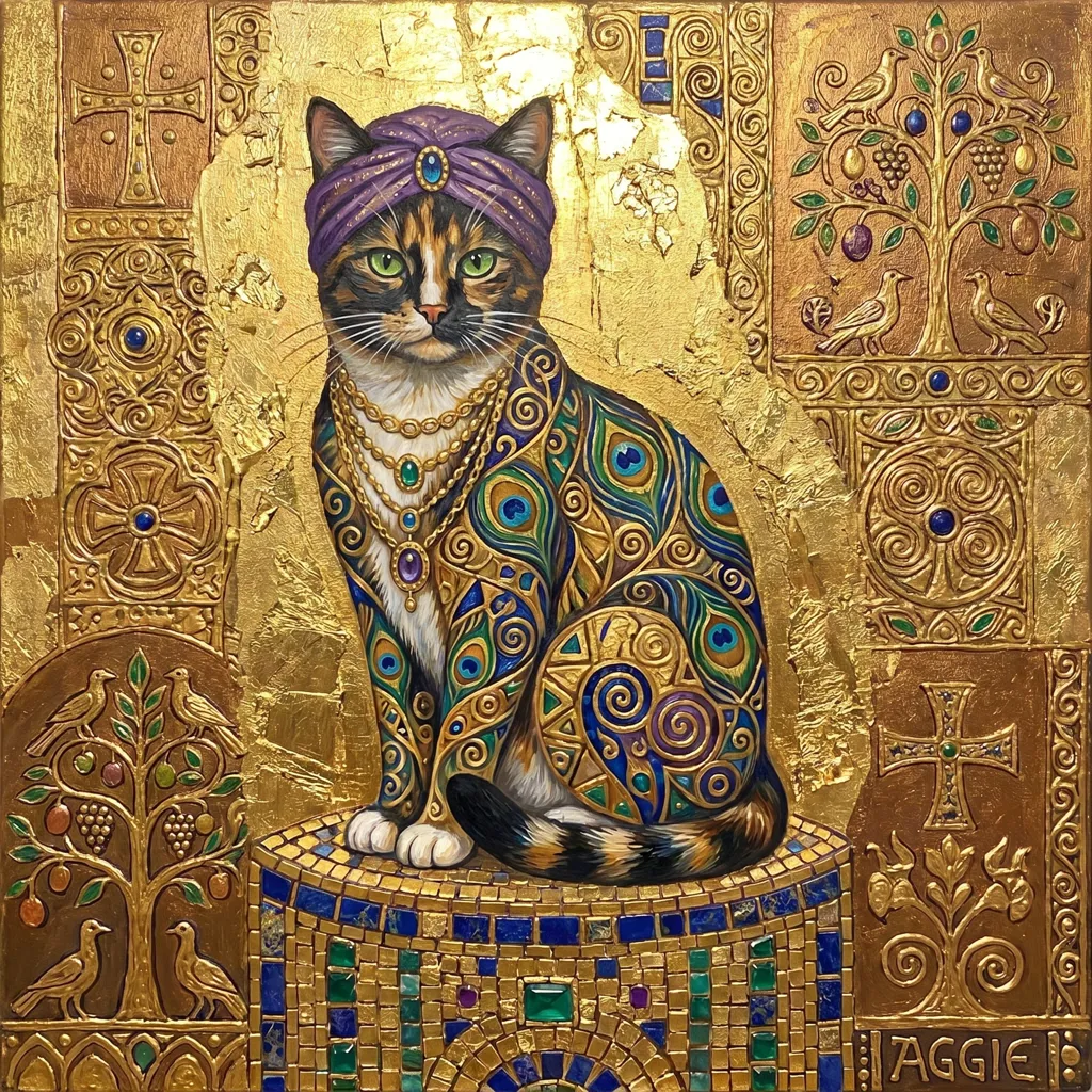 Aggie's Gilded Contemplation