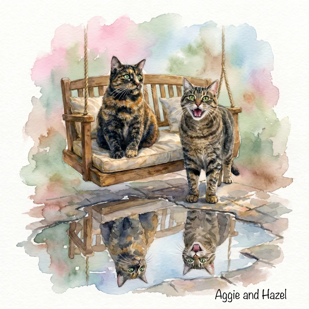 Aggie and Hazel's Garden Reverie