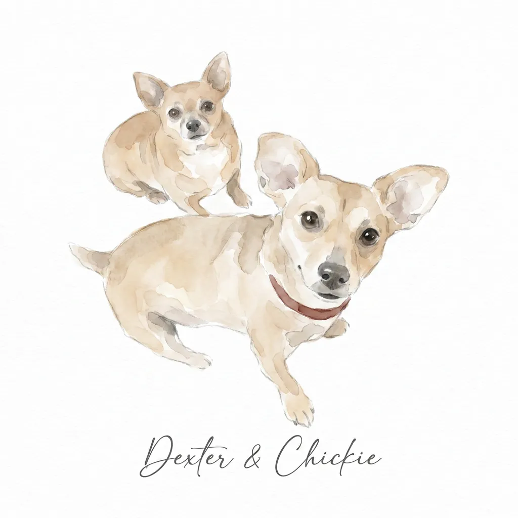 Portrait of Dexter and Chickie