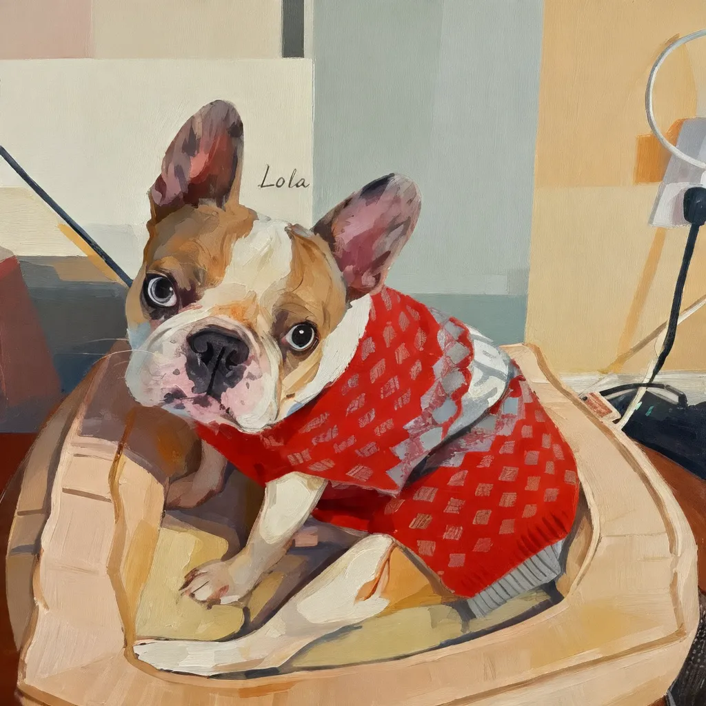 Lola, Seated in Scarlet