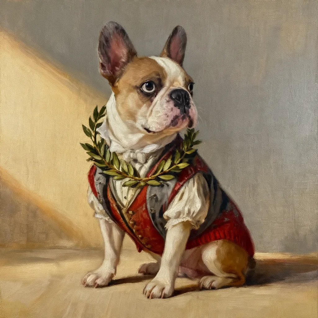 Portrait of Lola in Laurels