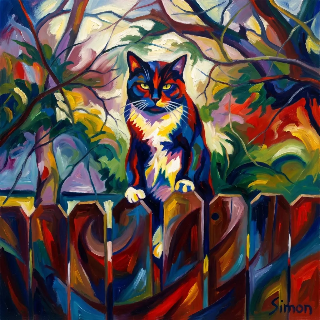 Simon's Vibrant Perch