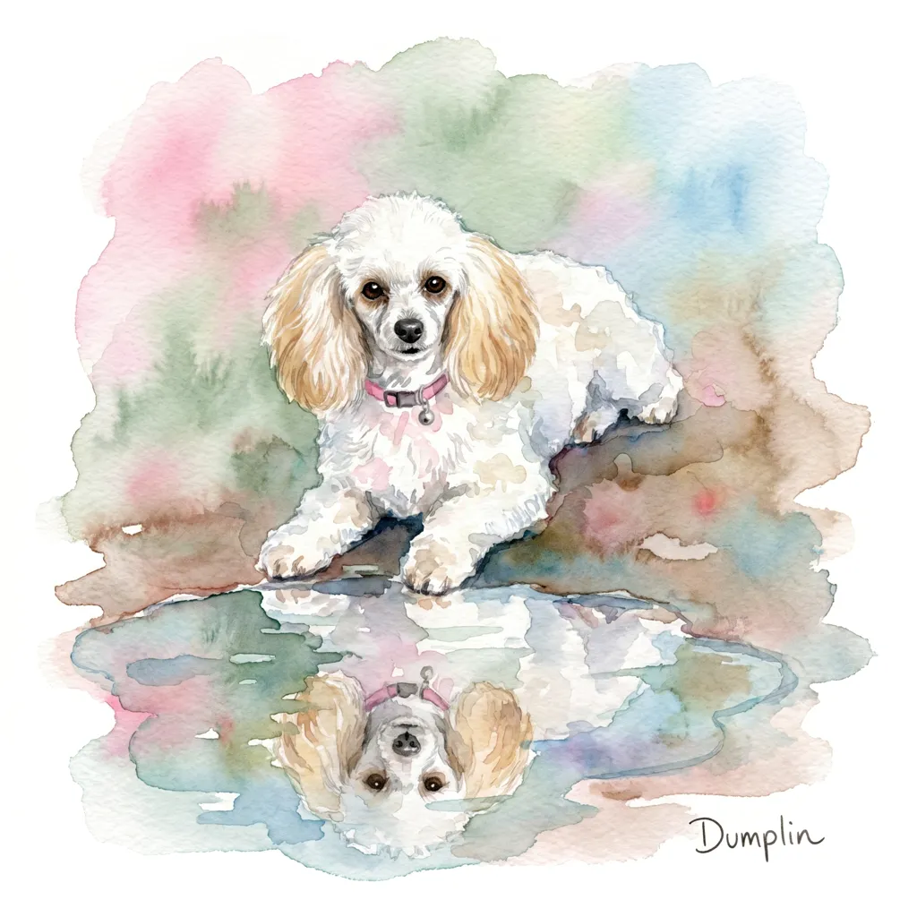 Portrait of Dumplin in Reflection