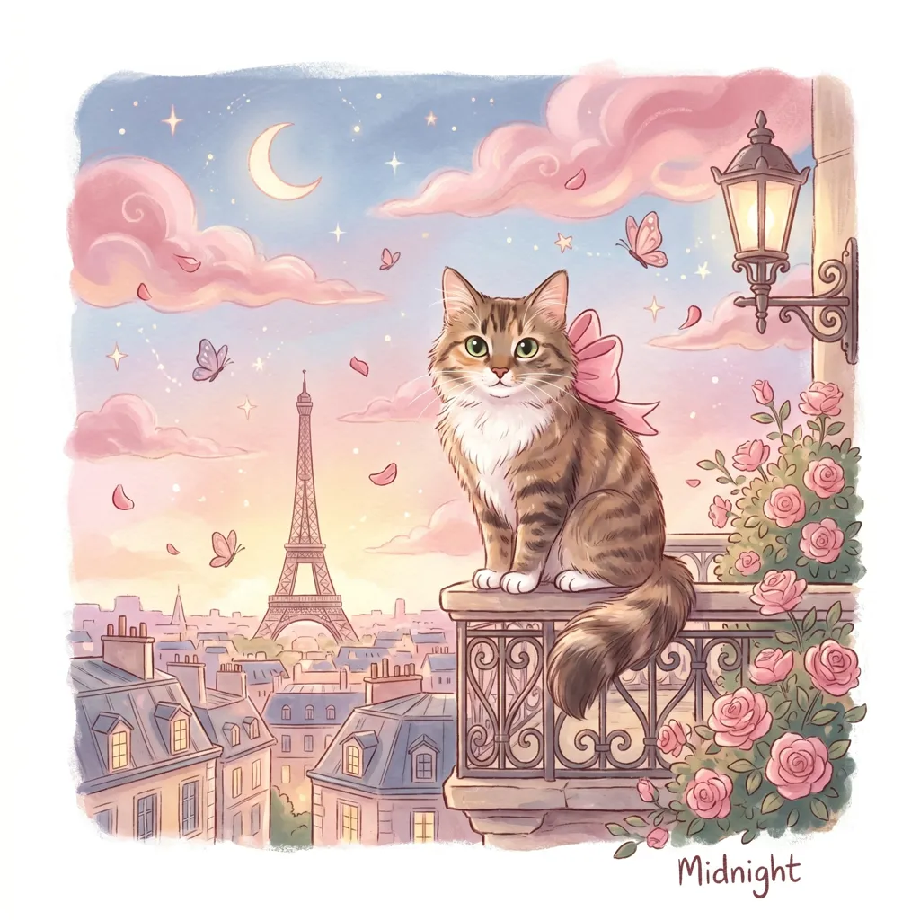 Midnight's Parisian Reverie