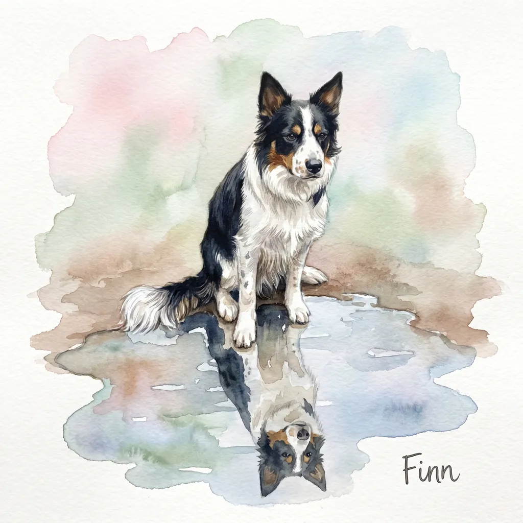 Portrait of Finn Reflected