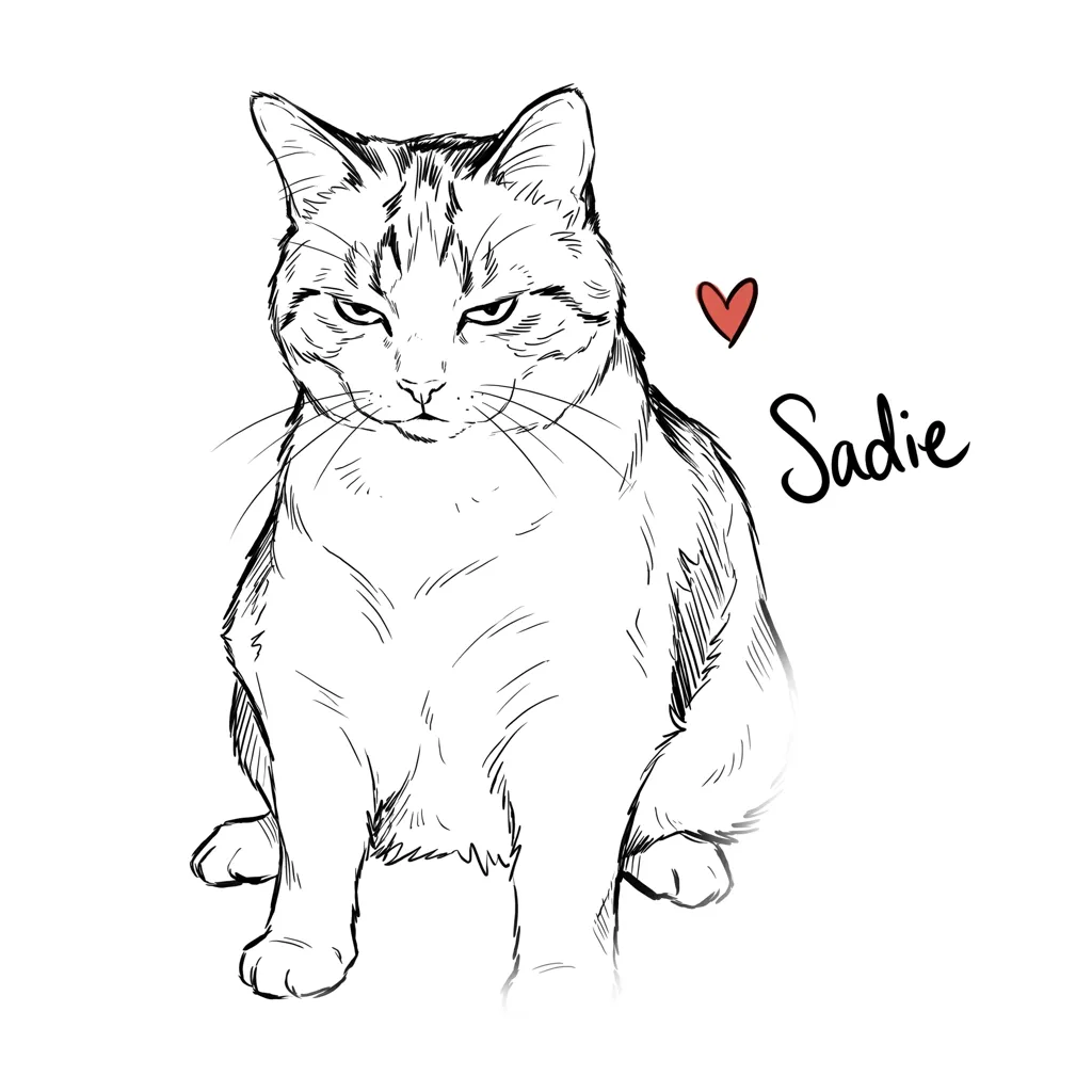 Sadie's Stern Gaze