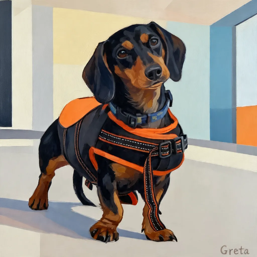 Portrait of Greta in Orange