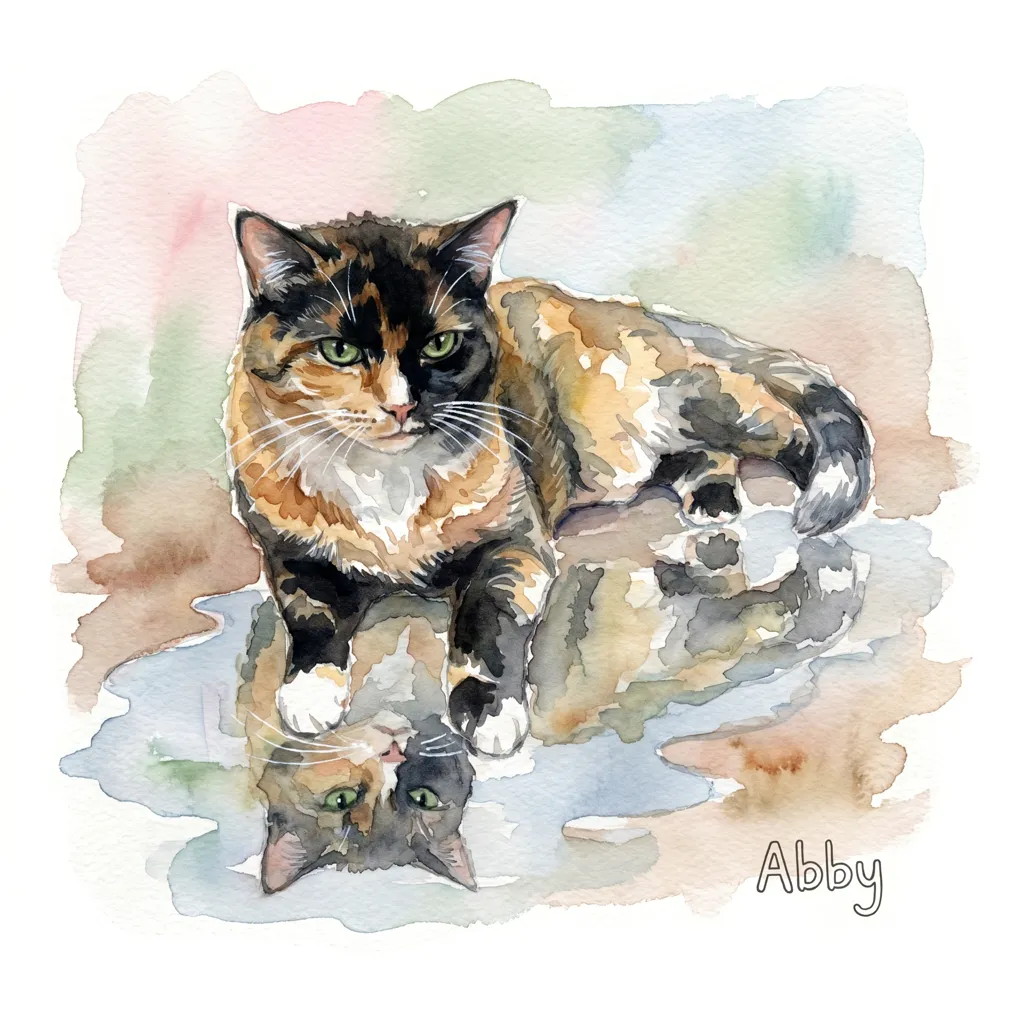 Portrait of Abby, Reflected