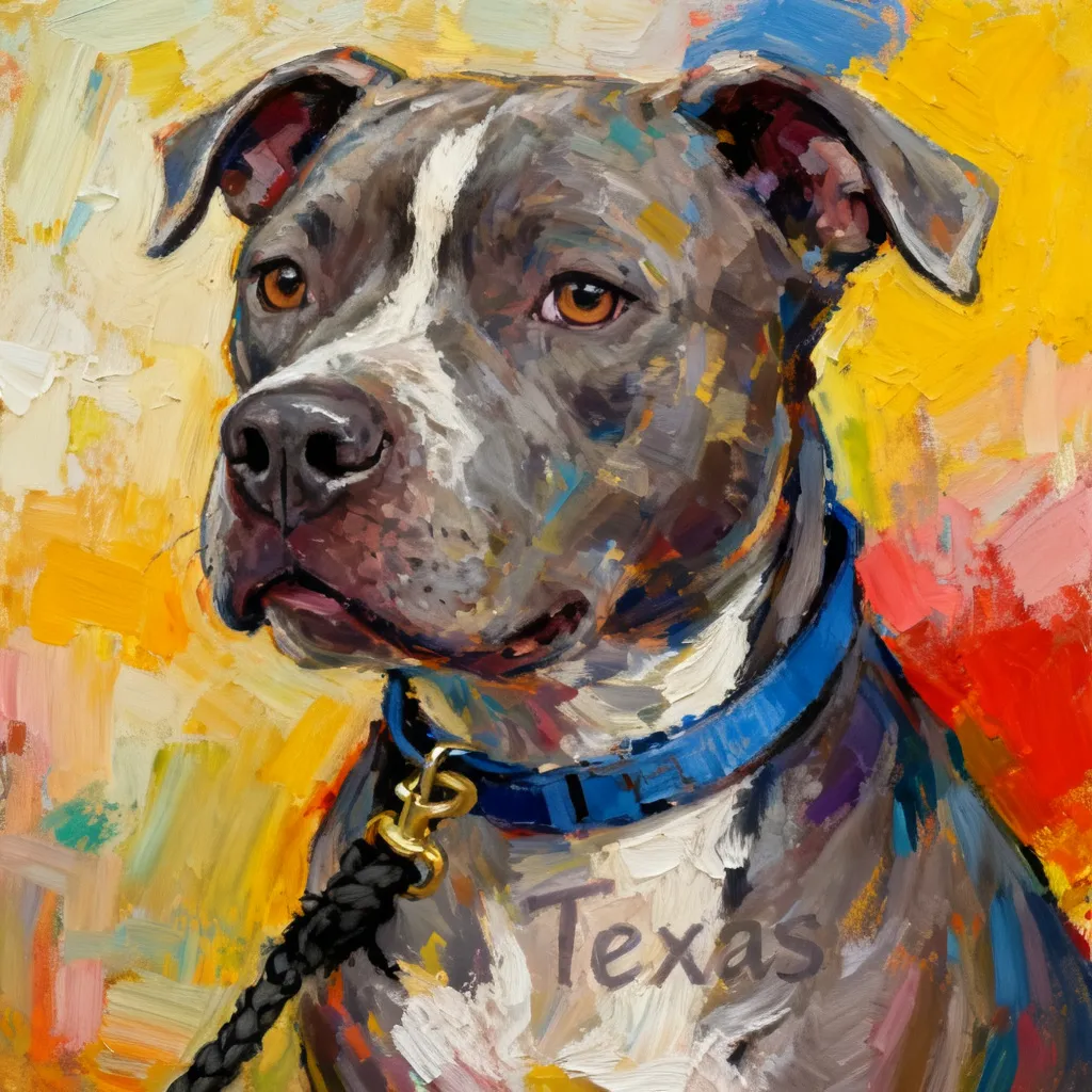 Portrait of Texas in Gold