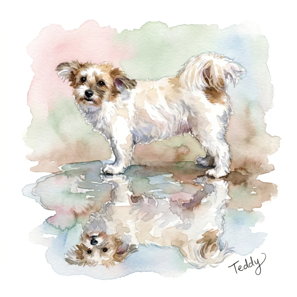 Portrait of Teddy Reflected