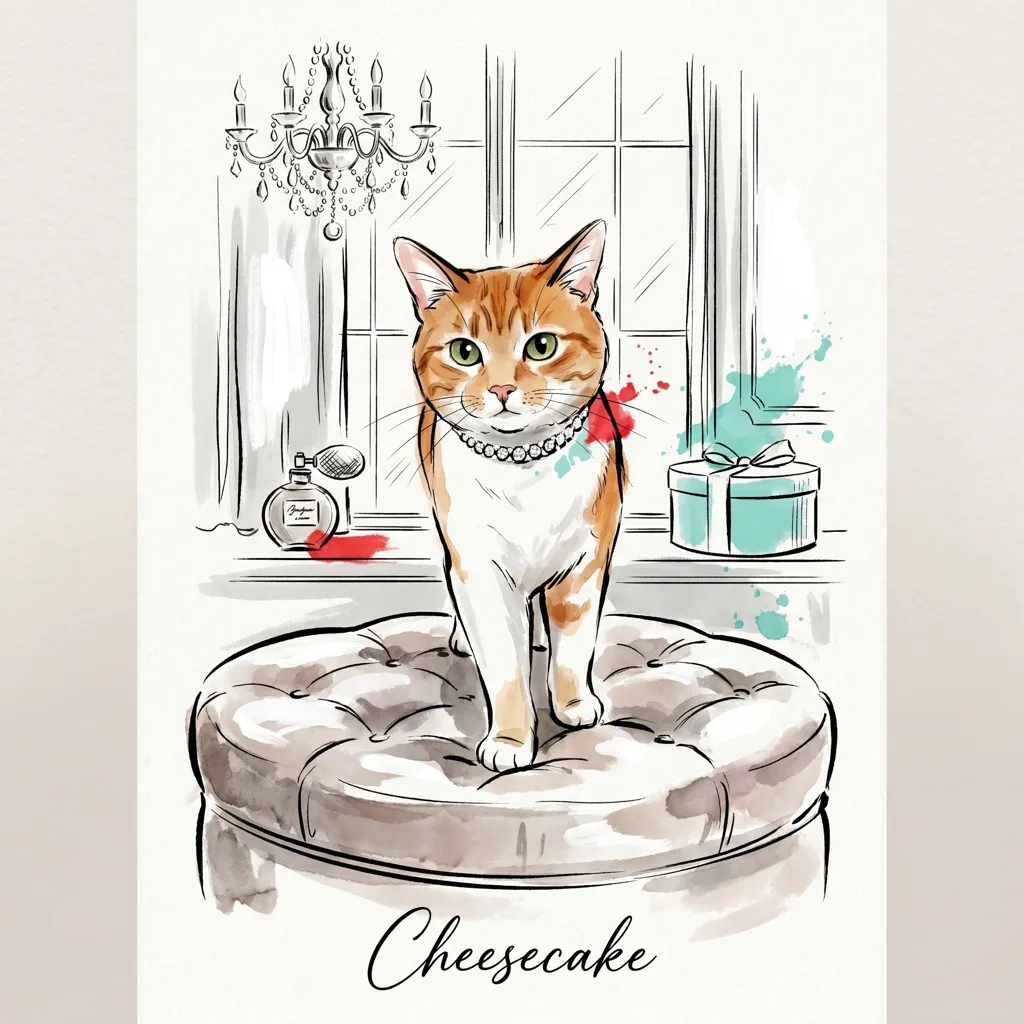 Cheesecake in Her Boudoir