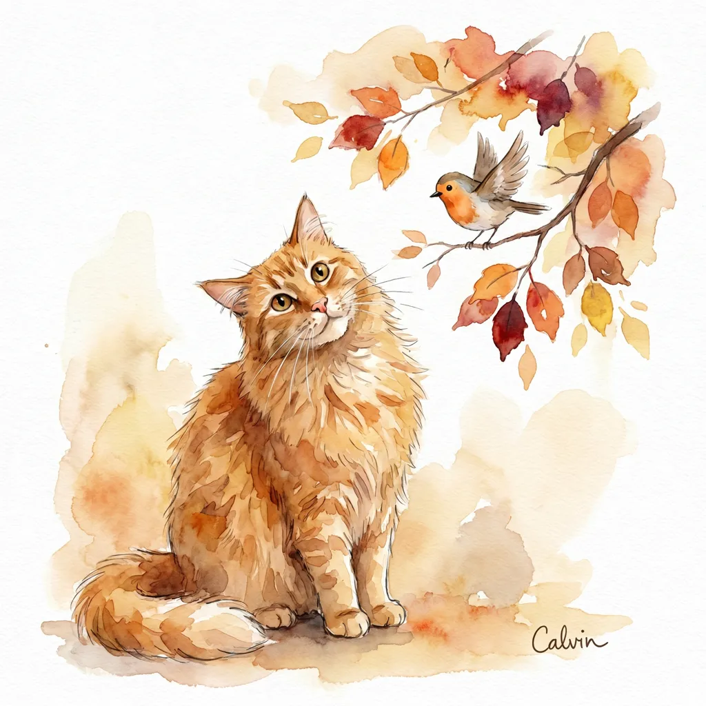 Calvin's Autumn Visitor