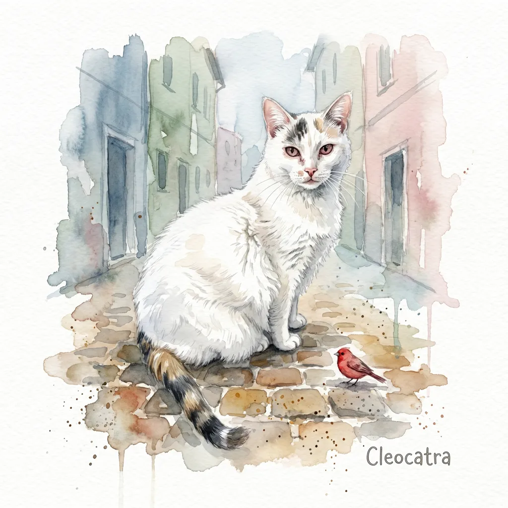 Cleocatra's Cobblestone Contemplation