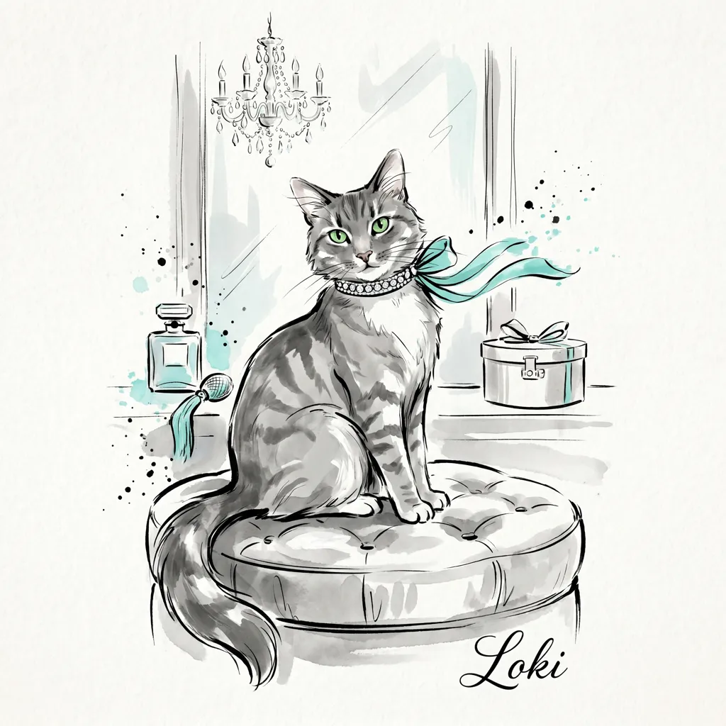 Loki, Adorned in Teal