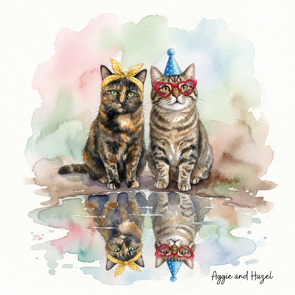 Reflections of Aggie and Hazel