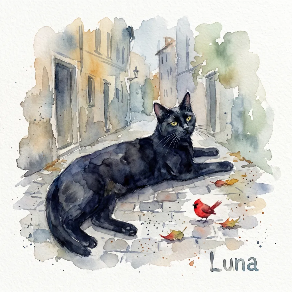 Autumn Moment with Luna