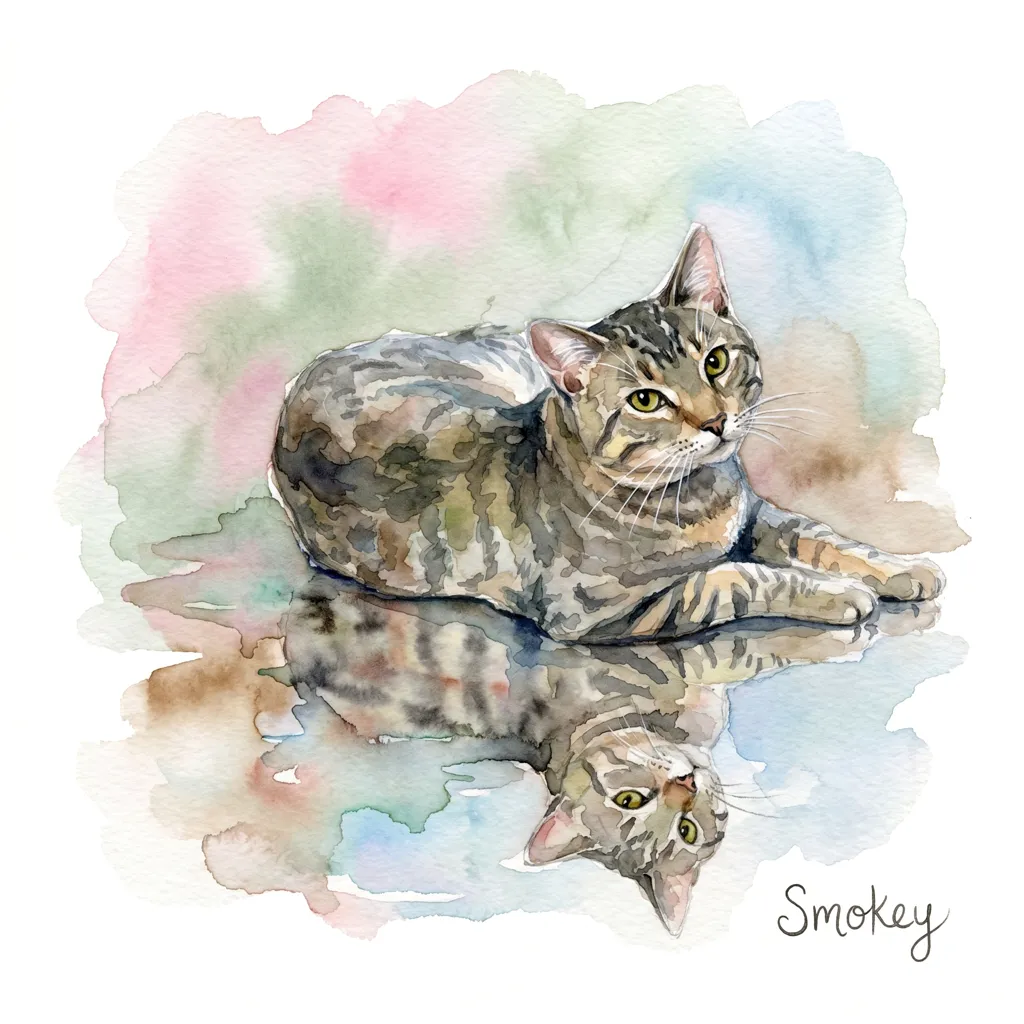 Portrait of Smokey, Reflected