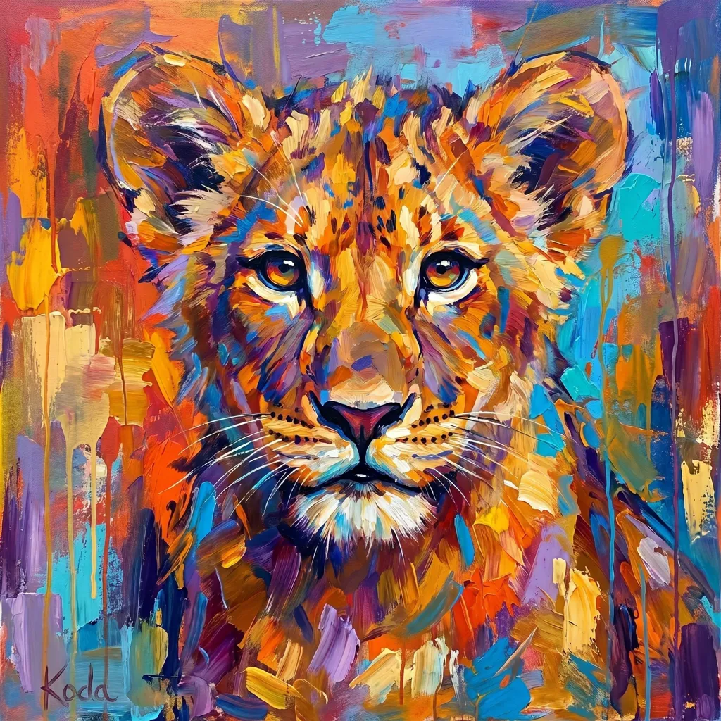 Lion's Radiant Gaze
