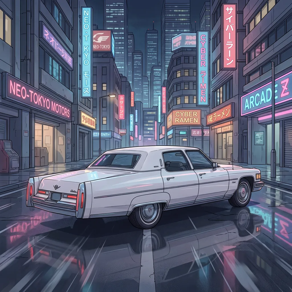Artwork of Grandpa’s 1976 Fleetwood