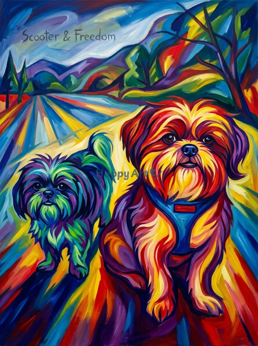 Artwork of Scooter & Freedom