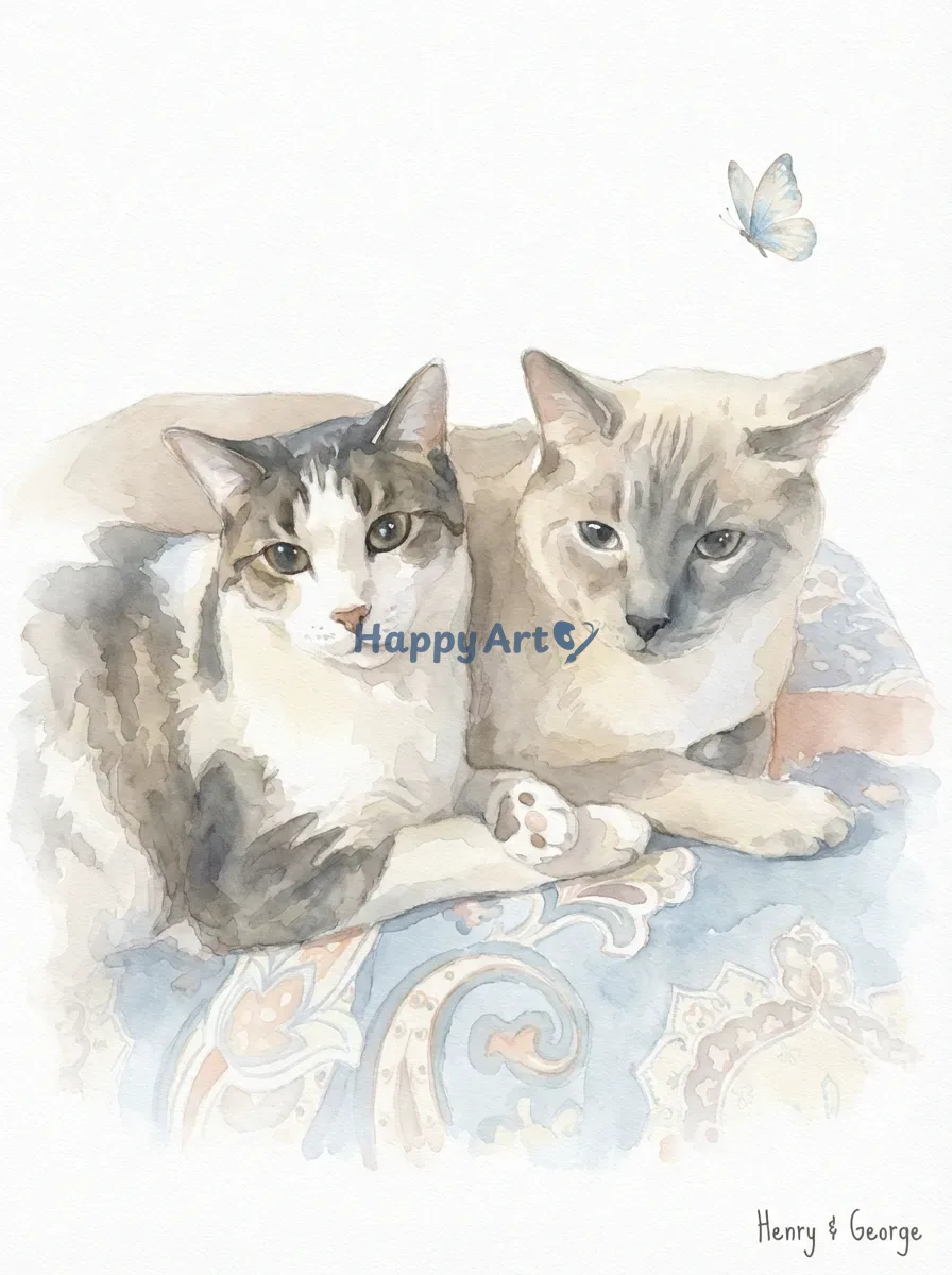 Artwork of Henry & George