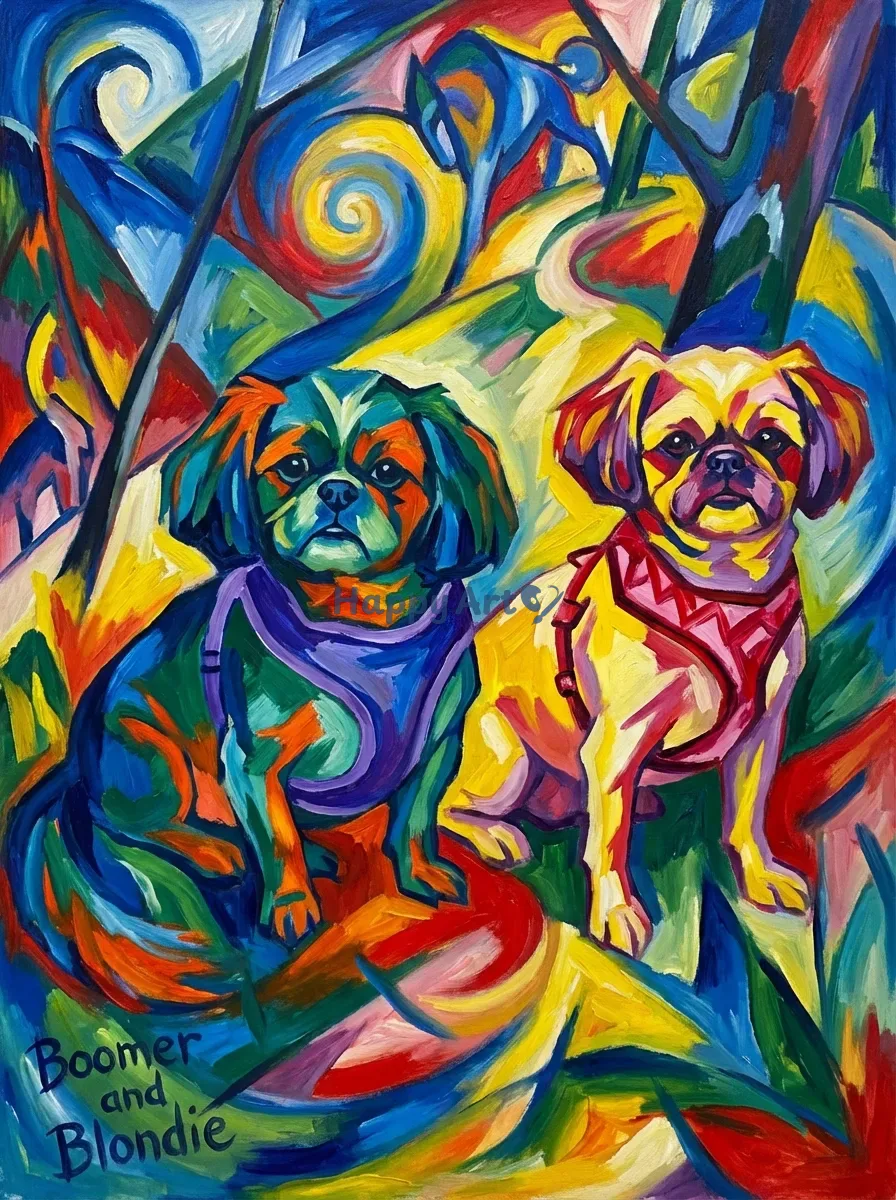 Artwork of Boomer and Blondie