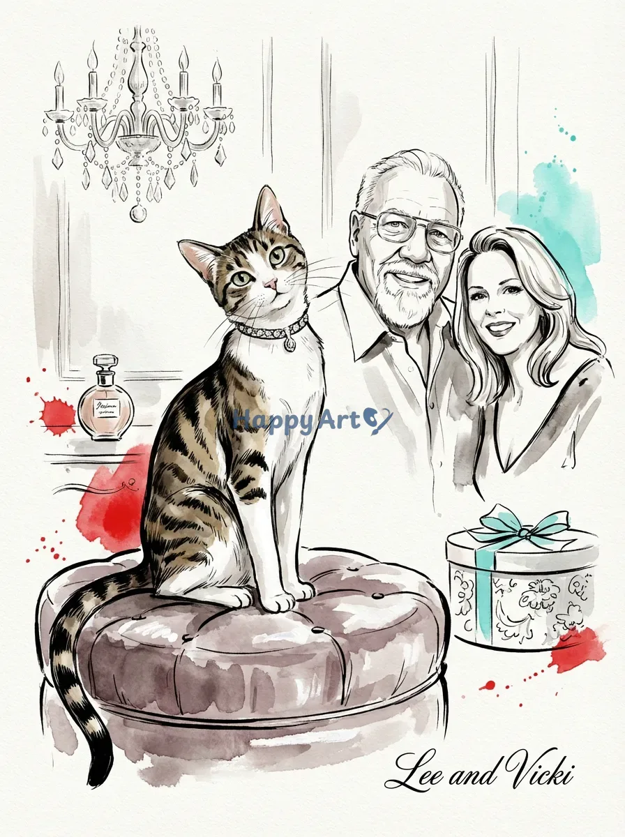 Artwork of Lee and Vicki