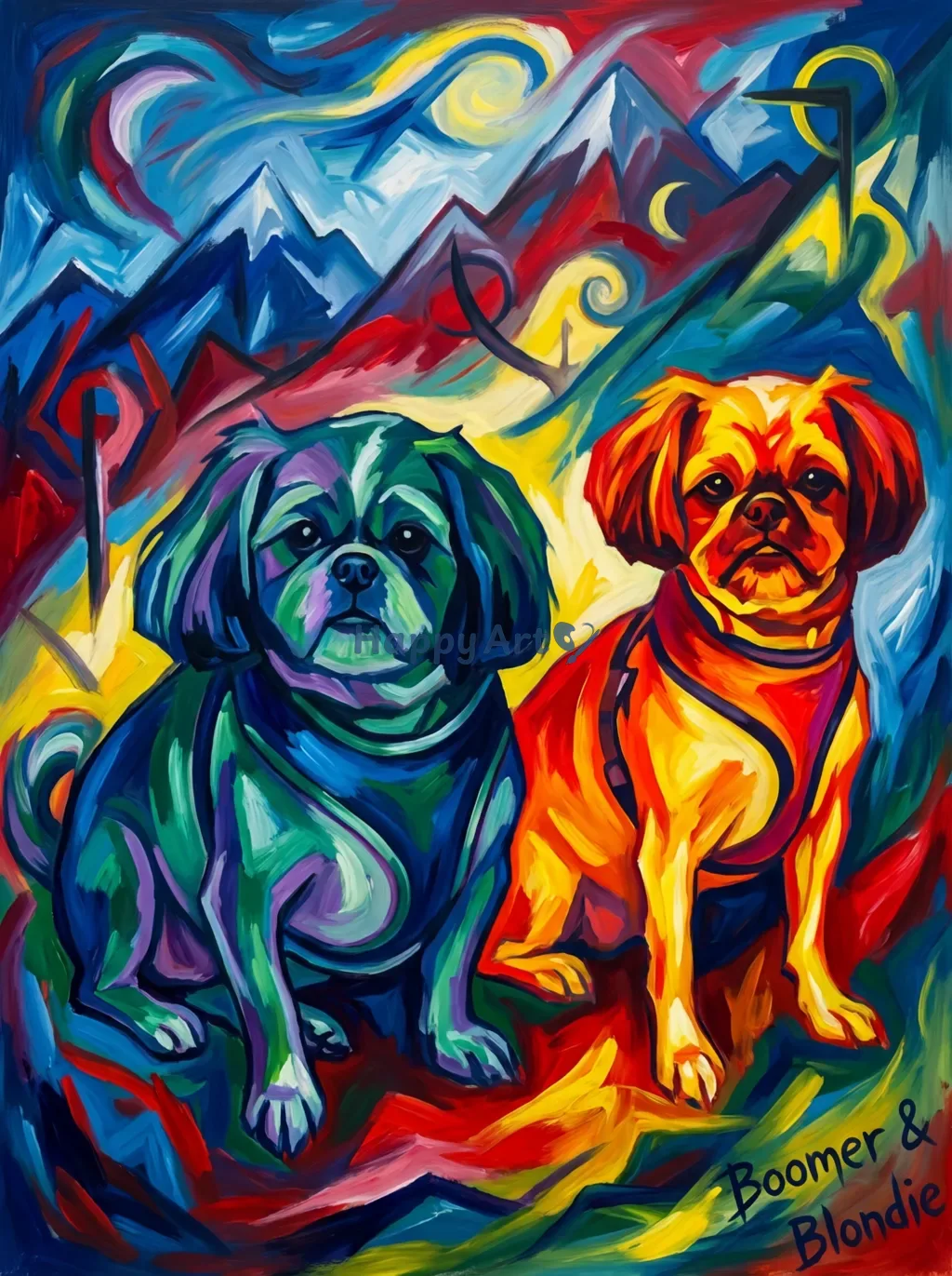 Artwork of Boomer & Blondie