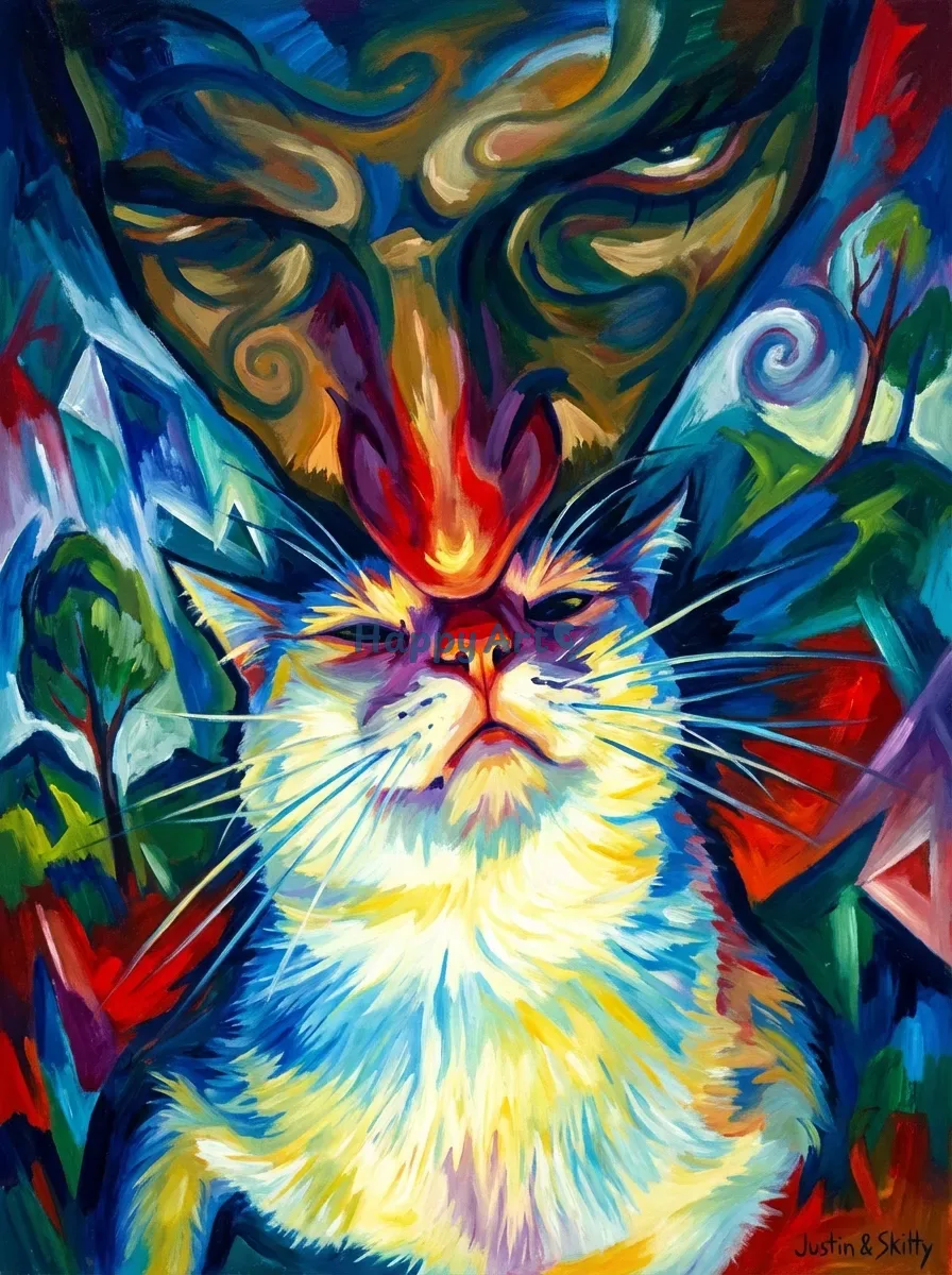 Artwork of Justin &Skitty