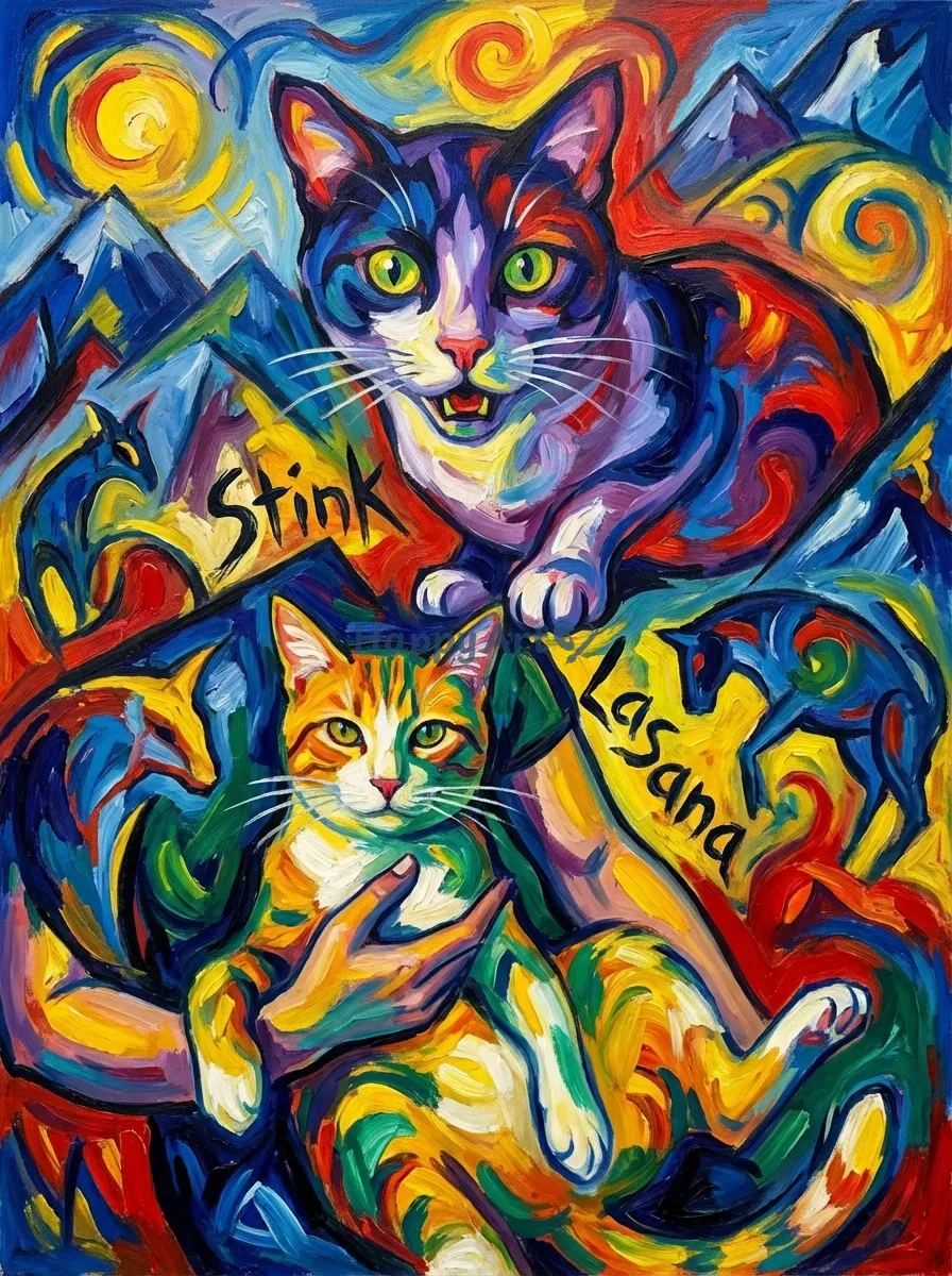 Artwork of Stink and Lasana