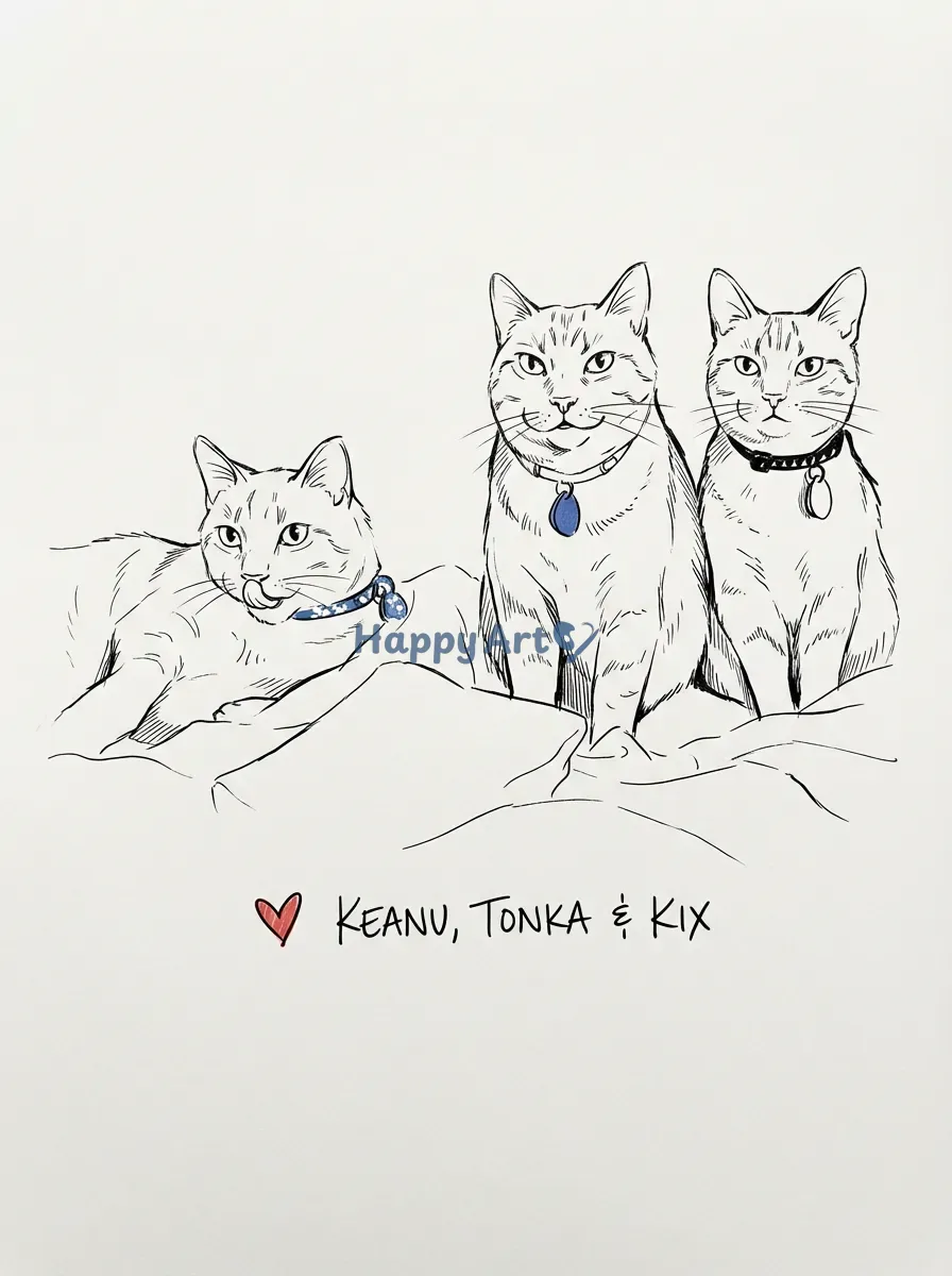 Artwork of KEANU, TONKA & KIX