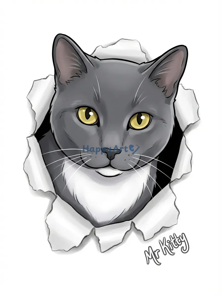 Artwork of Mr Kitty