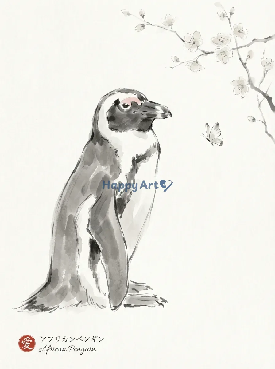 Artwork of African Penguin