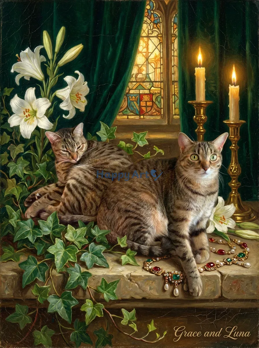 Artwork of Grace and Luna