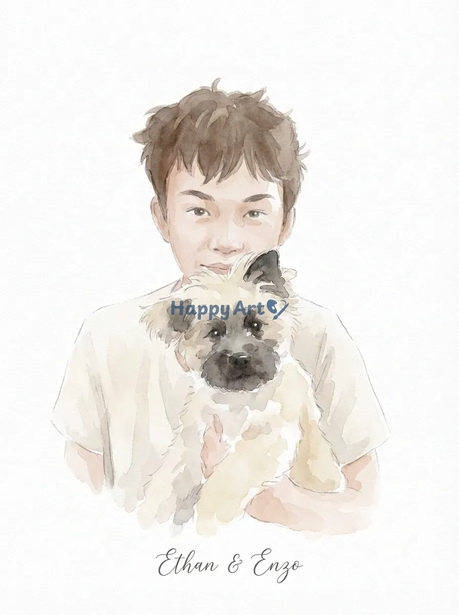 Artwork of Ethan & Enzo