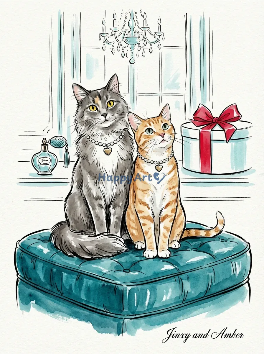 Artwork of Jinxy and Amber