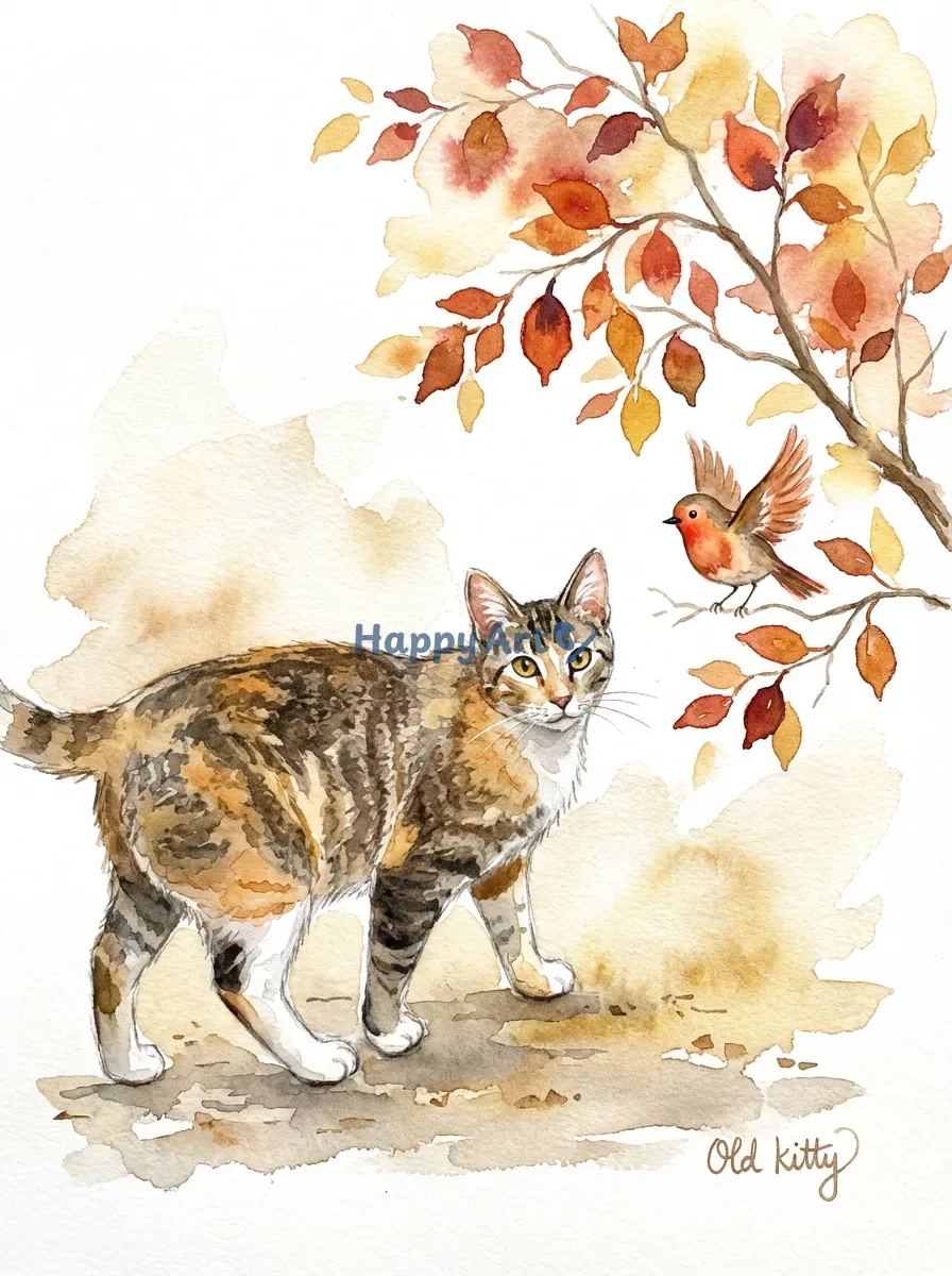 Artwork of Old kitty