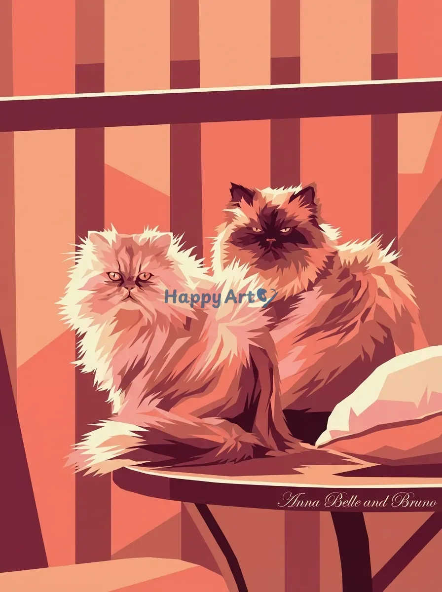 Artwork of Anna Belle and Bruno