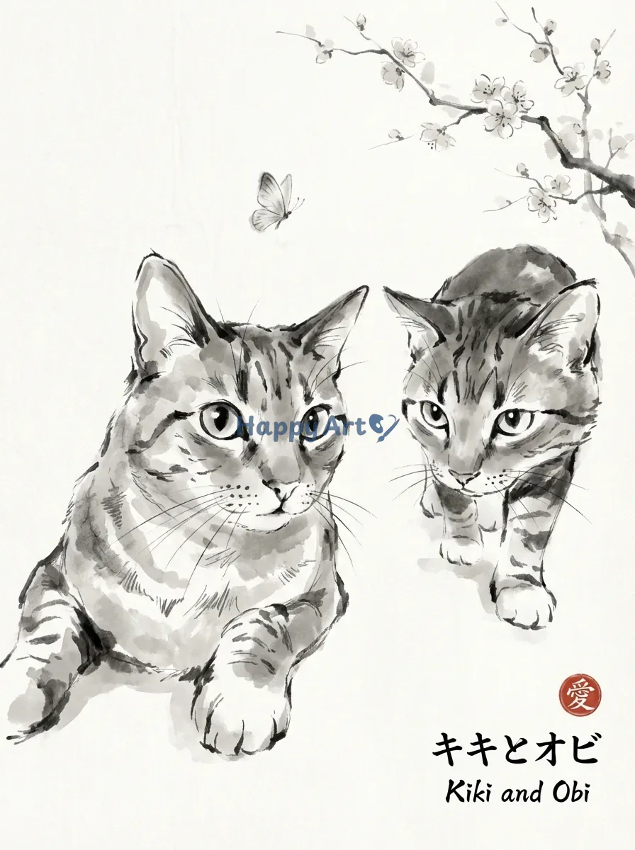 Artwork of Kiki and Obi