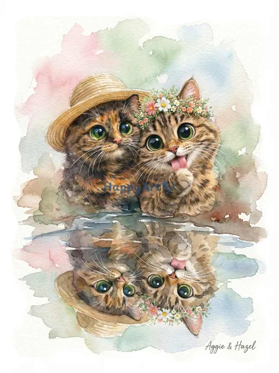 Artwork of Aggie and Hazel