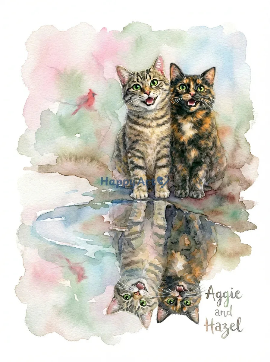 Artwork of Aggie and Hazel
