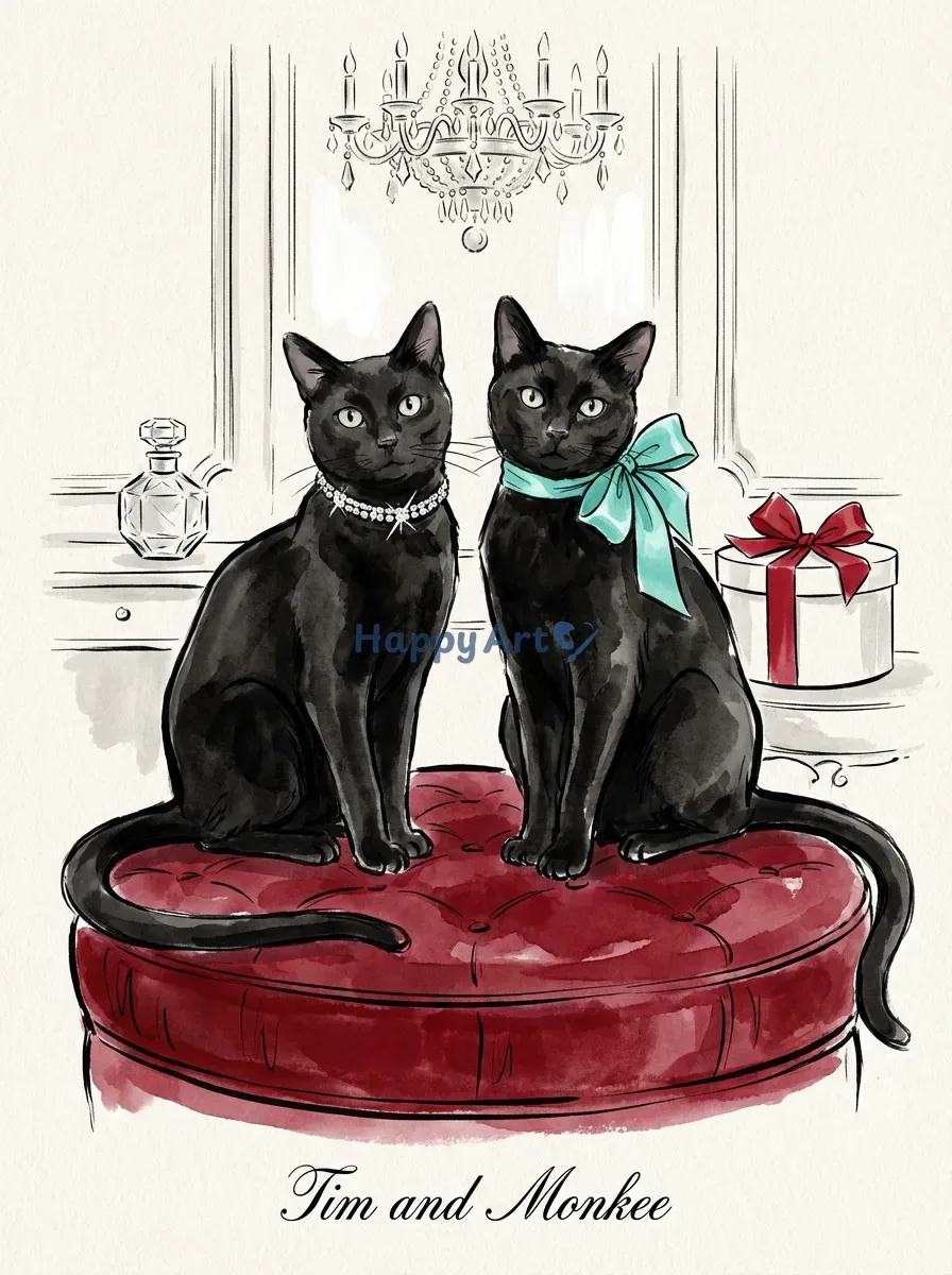 Artwork of Tim and Monkee